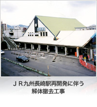 ＪＲ九州長崎駅再開発に伴う解体撤去工事
